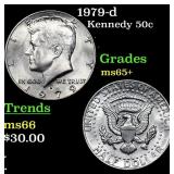 1979-d Kennedy Half Dollar 50c Grades GEM+ Unc