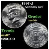 1997-d Kennedy Half Dollar 50c Grades GEM++ Unc