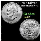 1973-s Silver Eisenhower Dollar 1 Grades GEM++ Unc