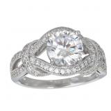 Decadence Sterling SIlver 8mm Round Love Knot Ring