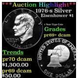***Auction Highlight*** 1976-s Silver Proof Eisenh