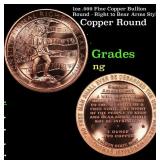 1oz .999 Fine Copper Bullion Round - Right to Bear