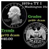 1979-s TY I Proof Washington Quarter 25c Grades GE