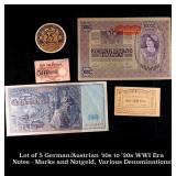 Lot of 5 German/Austrian 