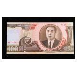 1992 Upper Korea 100 Won Banknote P# 43a Grades Ge