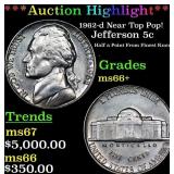 ***Auction Highlight*** 1962-d Jefferson Nickel Ne