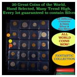 20 Great Coins of the World, hand selected, many t