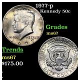 1977-p Kennedy Half Dollar 50c Grades GEM++ Unc