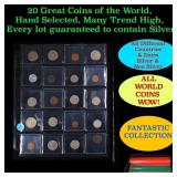 20 Great Coins of the World, hand selected, many t
