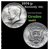 1974-p Kennedy Half Dollar 50c Grades GEM Unc