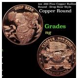 1oz .999 Fine Copper Bullion Round - Drop Bear Sty