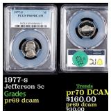 1977-s Proof Jefferson Nickel 5c pr69 dcam PCGS