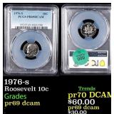 1976-s Proof Roosevelt Dime 10c pr69 dcam PCGS