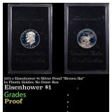 1971-s Eisenhower $1 Silver Proof "Brown Ike" In P