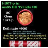 BU Shotgun Lincoln 1c roll, 1977-p 50 pcs Dunbar W