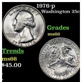 1976-p Washington Quarter 25c Grades GEM+ Unc