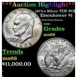 ***Auction Highlight*** 1973-s Silver Eisenhower D