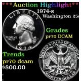 ***Auction Highlight*** 1974-s Proof Washington Qu