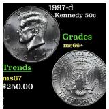 1997-d Kennedy Half Dollar 50c Grades GEM++ Unc