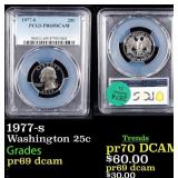 1977-s Proof Washington Quarter 25c pr69 dcam PCGS
