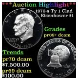 ***Auction Highlight*** 1976-s Ty 1 Clad Proof Eis