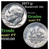 1977-p Roosevelt Dime 10c Grades GEM++ FT