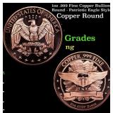 1oz .999 Fine Copper Bullion Round - Patriotic Eag