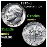 1975-d Roosevelt Dime 10c Grades GEM++ Unc