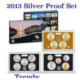2013 US Mint Silver Proof Set - 14 pcs, about 1 1/