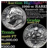 ***Auction Highlight*** 1996-w Roosevelt Dime RARE
