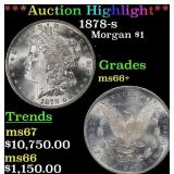 ***Major Highlight*** 1878-s Morgan Dollar $1 ms66