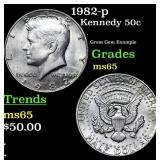 1982-p Kennedy Half Dollar 50c Grades GEM Unc