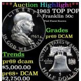 ***Major Highlight*** 1963 Proof Franklin Half Dol
