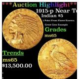 ***Major Highlight*** 1915-p Gold Indian Half Eagl