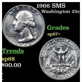 1966 SMS Washington Quarter 25c Grades sp67