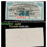 Civil War Era Boston, Hartford & Erie Railroad $35