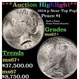 ***Major Highlight*** 1924-p Peace Dollar Near Top