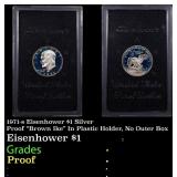 1971-s Eisenhower $1 Silver Proof "Brown Ike" In P