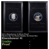 1971-s Eisenhower $1 Silver Proof "Brown Ike" In P