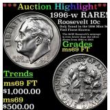 ***Auction Highlight*** 1996-w Roosevelt Dime RARE