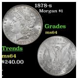 1878-s Morgan Dollar $1 Grades Choice Unc