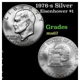 1976-s Silver Eisenhower Dollar 1 Grades GEM++ Unc