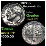 1977-p Roosevelt Dime 10c Grades GEM++ FT