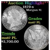 ***Major Highlight*** 1879-s Morgan Dollar $1 ms67