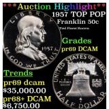 ***Major Highlight*** 1957 Proof Franklin Half Dol