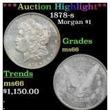 ***Major Highlight*** 1878-s Morgan Dollar $1 ms66