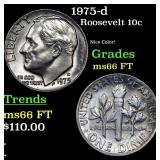 1975-d Roosevelt Dime 10c Grades GEM+ FT