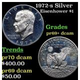 1972-s Silver Proof Eisenhower Dollar 1 Grades GEM