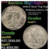 ***Major Highlight*** 1946-d Walking Liberty Half