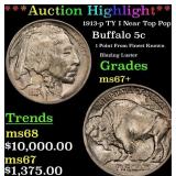 ***Major Highlight*** 1913-p TY I Buffalo Nickel N